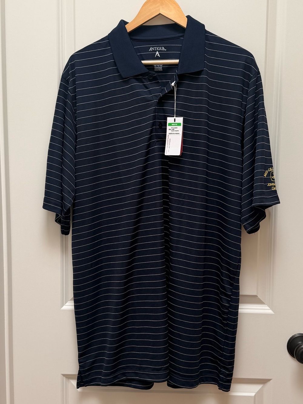 Antigua Short Sleeve Polo Shirt with John Deere Golf Embroidery Size XXL